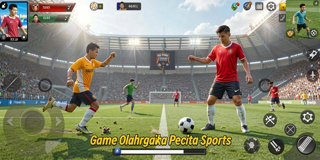 Tampilan gameplay BENTO123 yang memukau dan penuh aksi olahraga.
