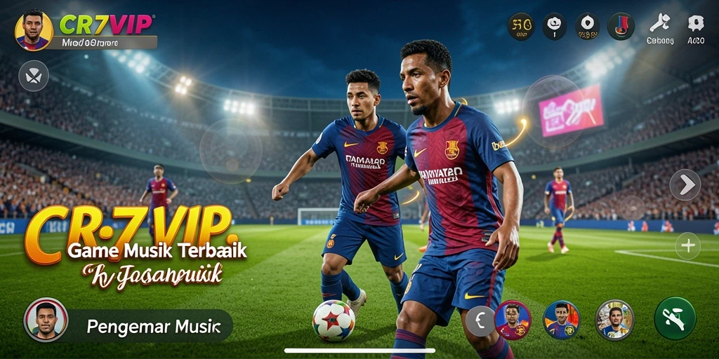 Tampilan gameplay CR7VIP yang penuh warna dan menarik.