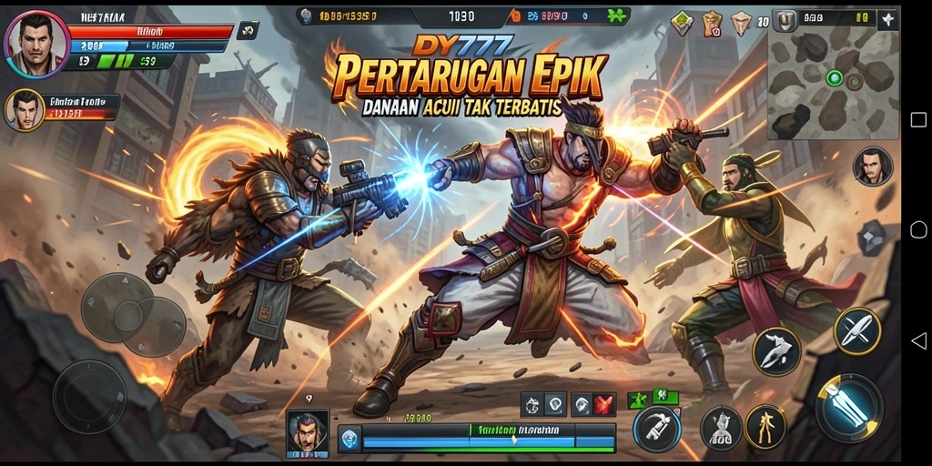Gameplay seru dengan pertarungan cepat dan karakter dinamis.
