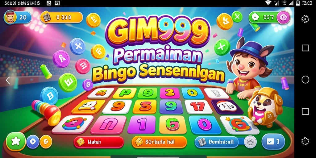 Tampilan gameplay GIM999 yang seru dan menegangkan dalam permainan Bingo.