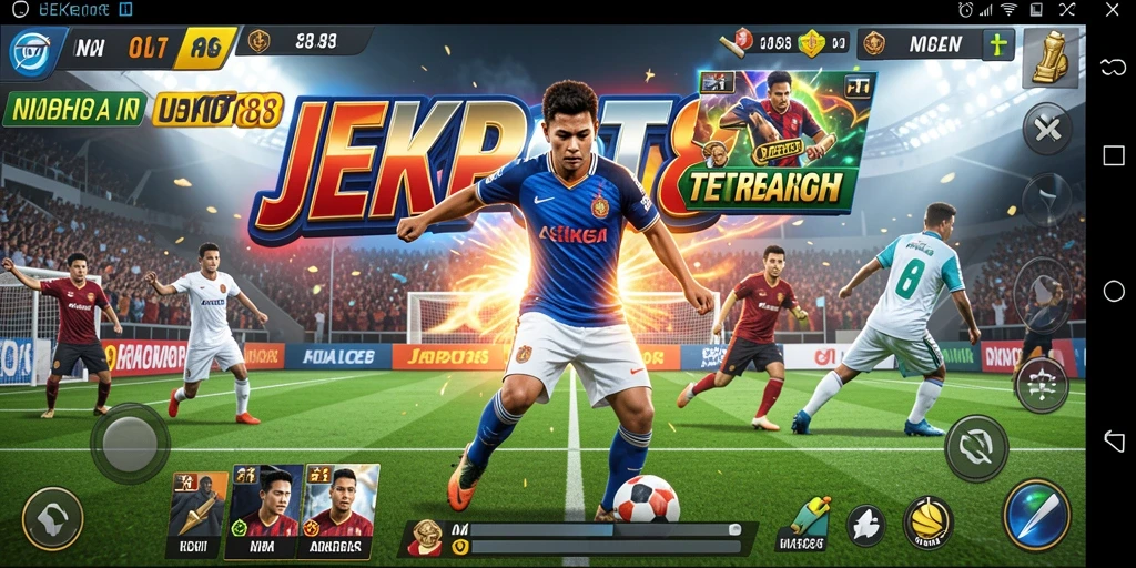 Tampilan gameplay JEKPOT88 yang mendebarkan saat pertandingan berlangsung.