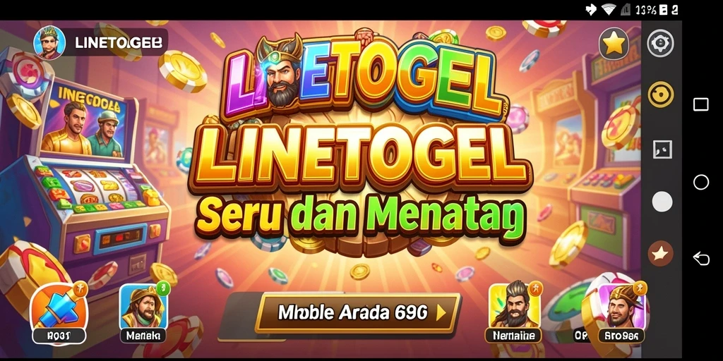 Tampilan menarik dari gameplay seru LINETOGEL.