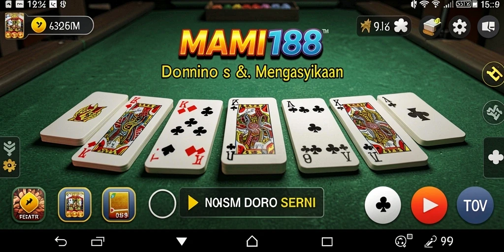 Tampilan permainan Domino yang menarik dan interaktif dari MAMI188.