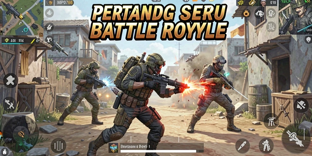 Gameplay MPO76 yang mencengangkan di arena Battle Royale.