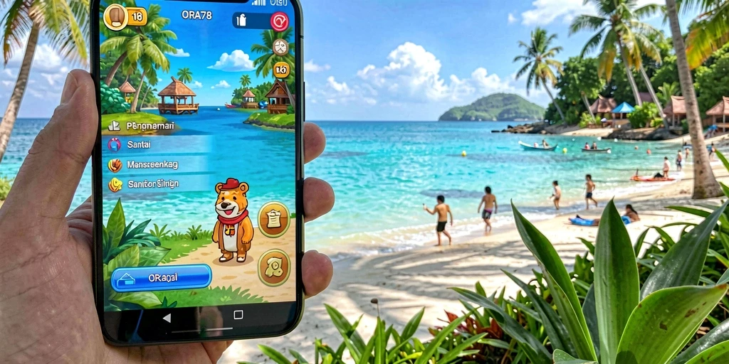 Tampilan gameplay ORA78 yang seru dan menghibur.