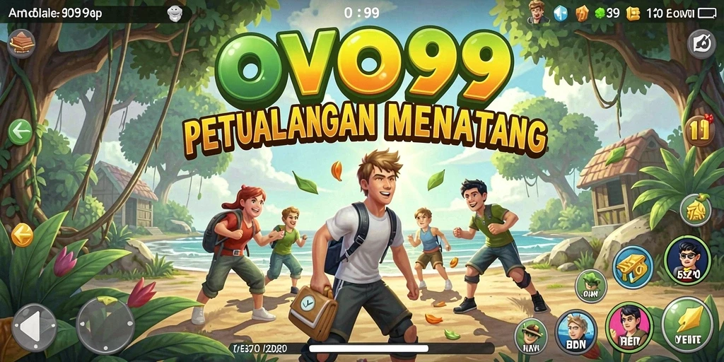 Screenshot gameplay OVO99 menunjukkan petualangan seru di dunia yang menantang.