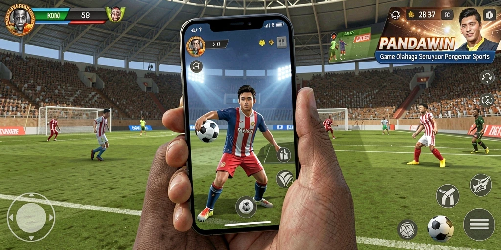 Tampilan menarik dari gameplay PANDAWIN yang seru.