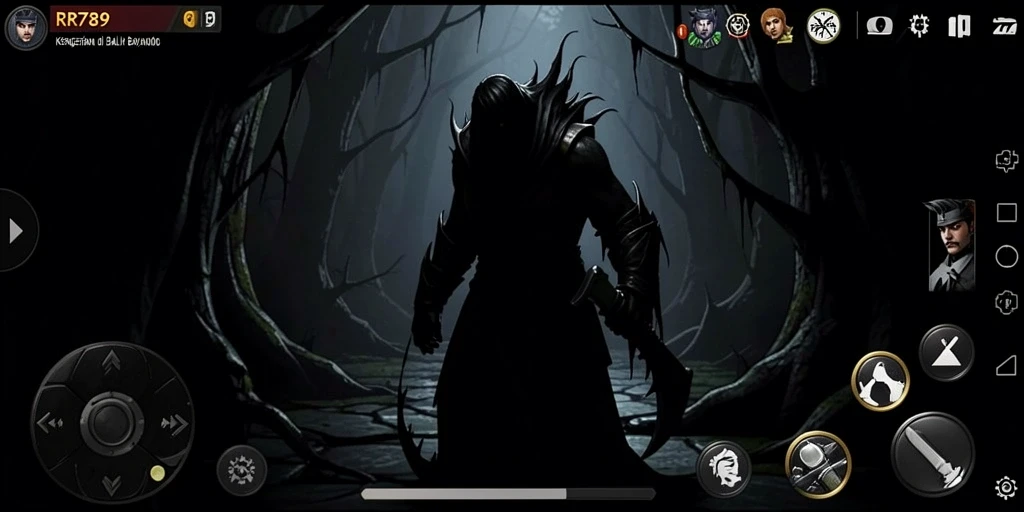 Tampilan gameplay menyeramkan yang menegangkan di RR789.