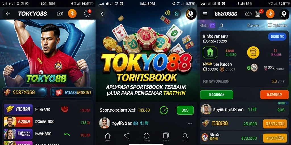 Tangkapan layar utama TOKYO88 menunjukkan antarmuka taruhan yang menarik.