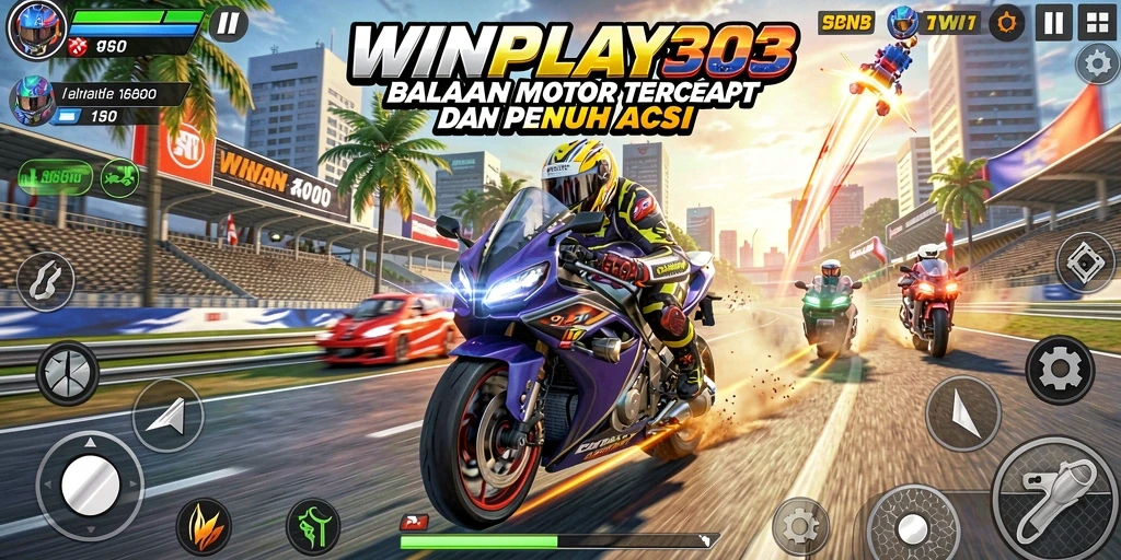 Gameplay seru balapan motor dalam WINPLAY303.