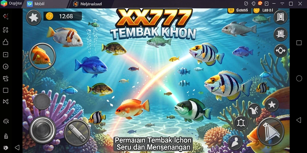 Tangkapan layar gameplay XXX777 dengan aksi Tembak Ikan yang seru.